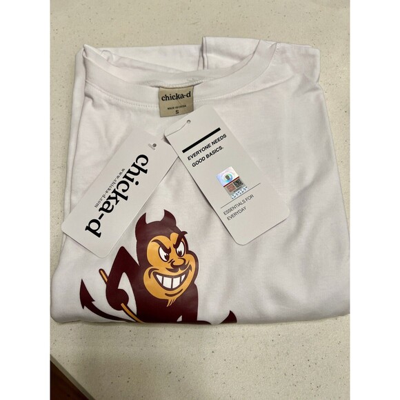 Chicka-D Arizona State Sun Devils Long Sleeve Shirt White - Picture 2 of 4